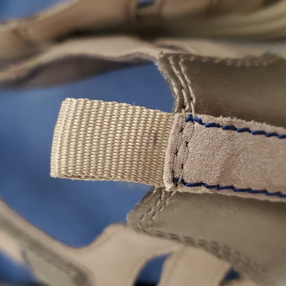 Aravon Women's Athletic Shoes in Taupe and Blue - Picture 5 of 6